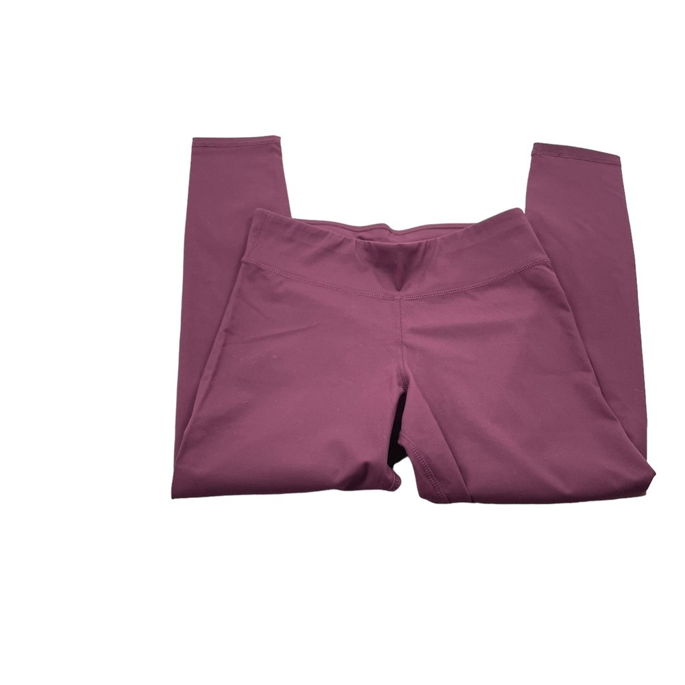Susan Graver Weekend Leggings Purple Small Nylon Elastane High Waist Stretch
